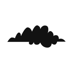 Silhueta de nuvem 21 Desenho PNG
