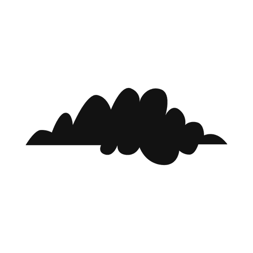 Cloud silhouette 21 PNG Design