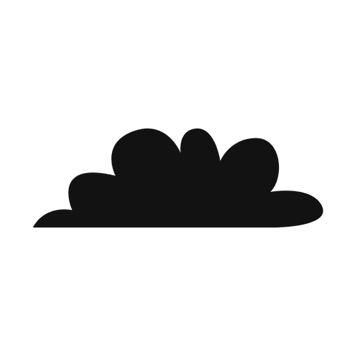 Silhueta de nuvem 25 Desenho PNG