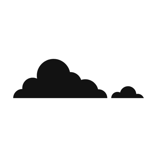 Cloud silhouette 30 PNG Design