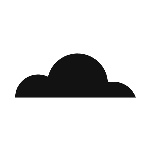 Cloud silhouette 31 PNG Design