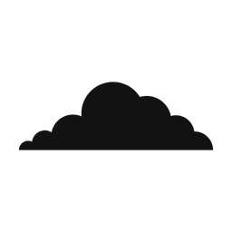 Cloud silhouette 32 PNG Design