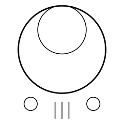 Formas de círculos concéntricos Diseño PNG
