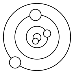 Círculos recortados concêntricos Desenho PNG