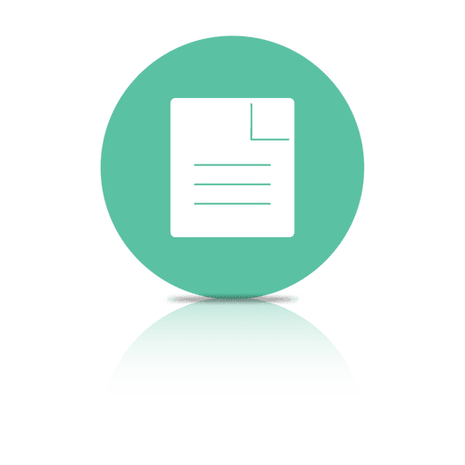 Document file shadow icon PNG Design