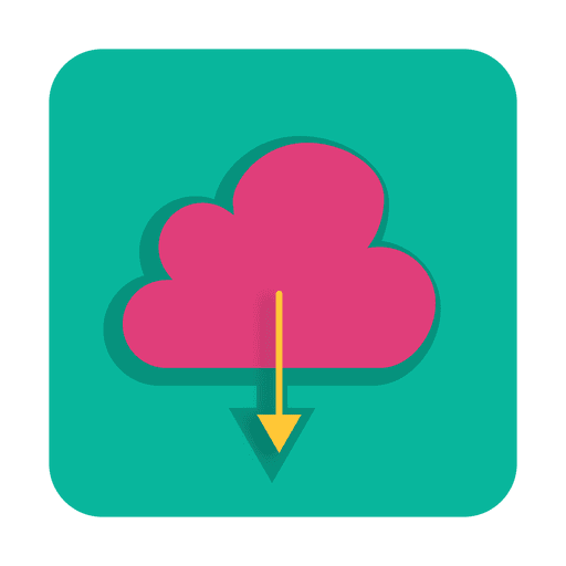 Download from cloud sign with background