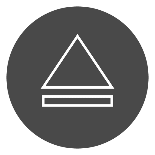 Icono de círculo de botón de expulsión Diseño PNG