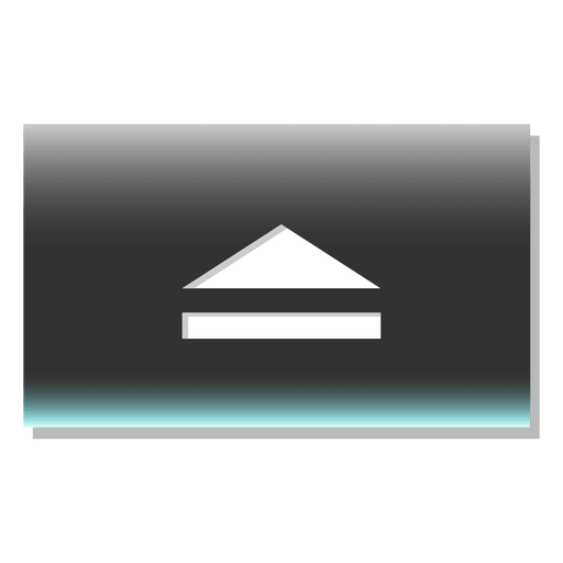 Eject button rectangle icon