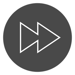 Icono de círculo de botón de avance rápido Diseño PNG