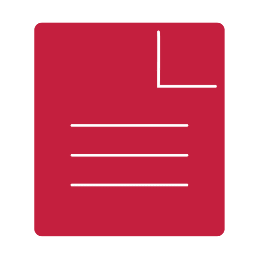 Silueta de icono plano de archivo Diseño PNG