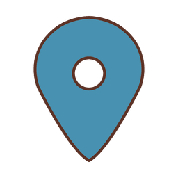 Lokalisierungszeichen blau PNG-Design
