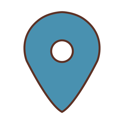 Sinal de localização azul Desenho PNG