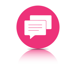 Messaging shadow icon PNG Design