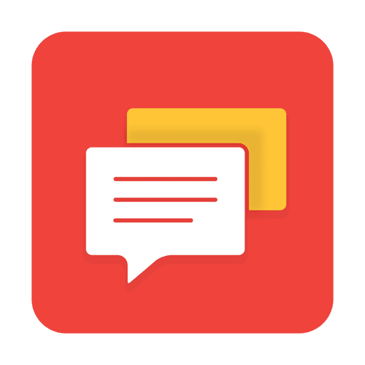 Messaging bubble flat icon PNG Design
