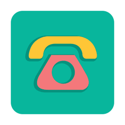 Señal de teléfono minimalista con fondo Diseño PNG