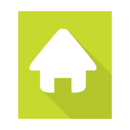 Sinal de web home minimalista com fundo Desenho PNG