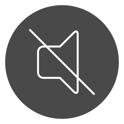 Kreissymbol der Stummschalttaste PNG-Design
