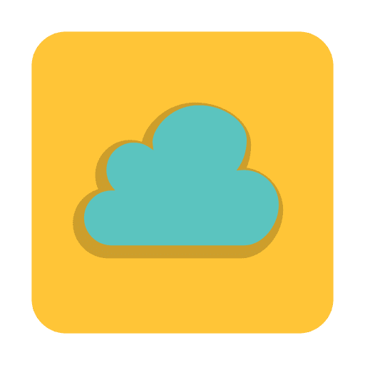 Online Cloud Zeichen mit Hintergrund PNG-Design