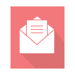 Opened message sign with background PNG Design