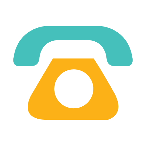 Phone flat icon PNG Design
