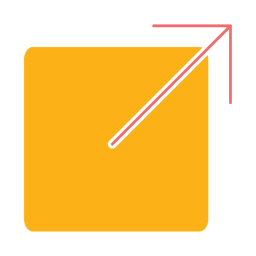 Cambiar el tamaño del icono plano Diseño PNG