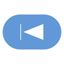 Rewind button flat icon PNG Design Transparent PNG