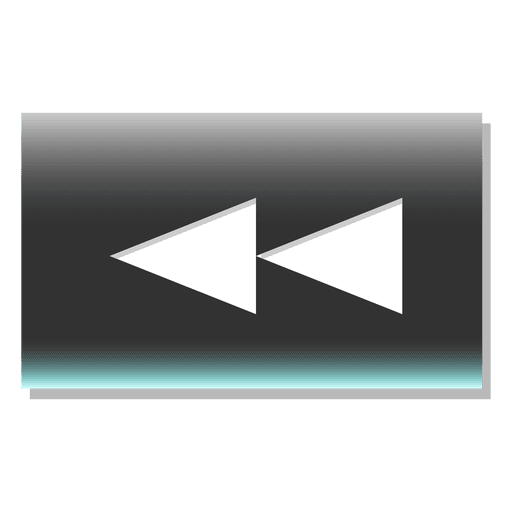 Rewind button rectangle icon 02 PNG Design