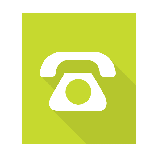 Einfaches Telefonzeichen mit Hintergrund PNG-Design