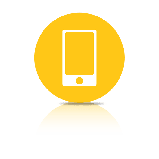 Smartphone shadow icon PNG Design