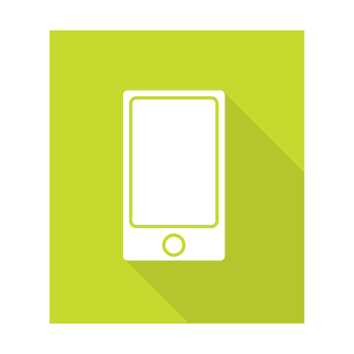 Smartphone-Zeichen mit Hintergrund PNG-Design