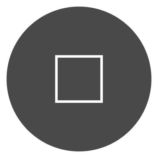Kreissymbol der Stopptaste PNG-Design
