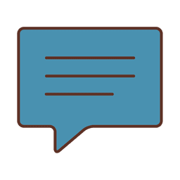 Strich Chat Blase Zeichen PNG-Design
