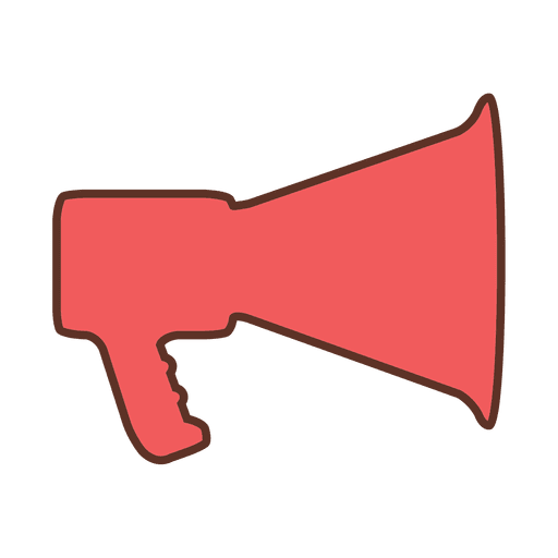 Stroke Megaphone Red Sign Transparent Png Svg Vector File