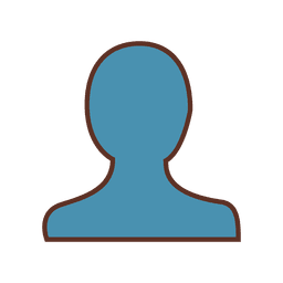 Stroke user sign PNG Design