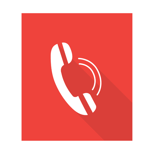 Telefonanrufzeichen mit Hintergrund PNG-Design