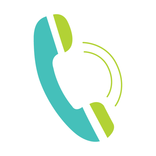 Telephone flat icon PNG Design