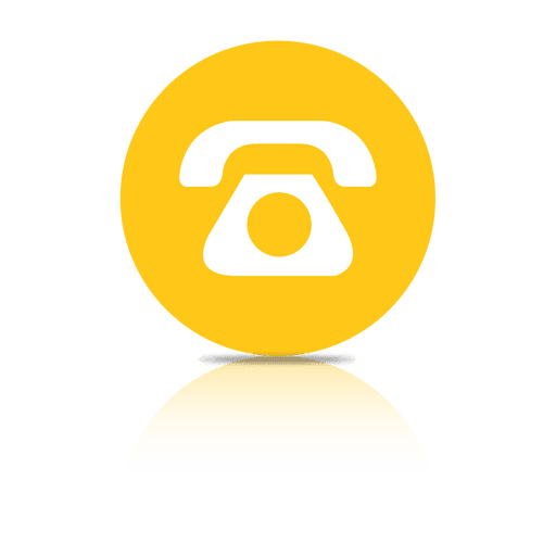 Telephone shadow icon PNG Design
