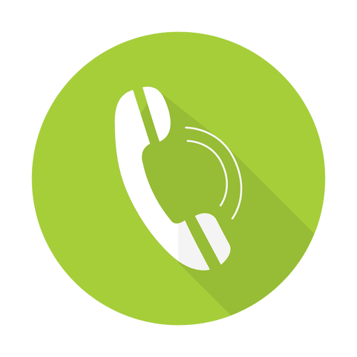 Telefonschild mit rundem Hintergrund PNG-Design
