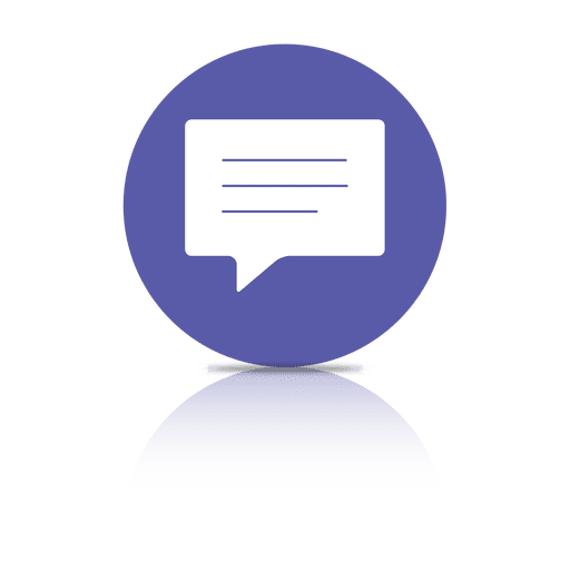 Text bubble shadow icon PNG Design