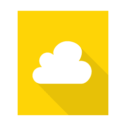 Web cloud sign with background PNG Design