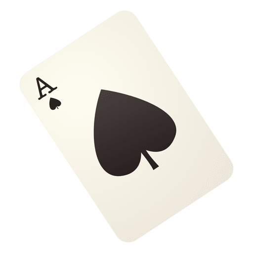 Ass-Spielkarte PNG-Design