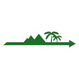 Afrikanische Wahrzeichen Silhouette PNG-Design