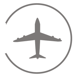 Airplane circle icon Transparent PNG