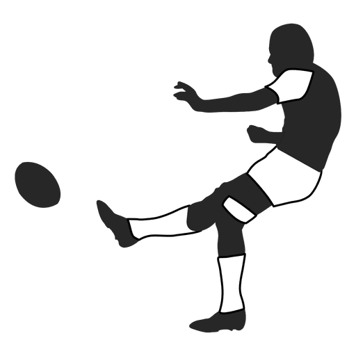 American football player kicking 2 PNG Design