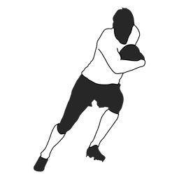 Jugador de fútbol americano funcionamiento Diseño PNG