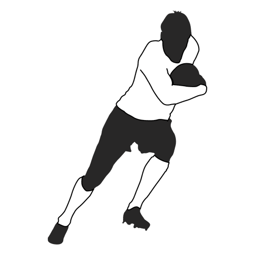 Jogador de futebol americano correndo Desenho PNG