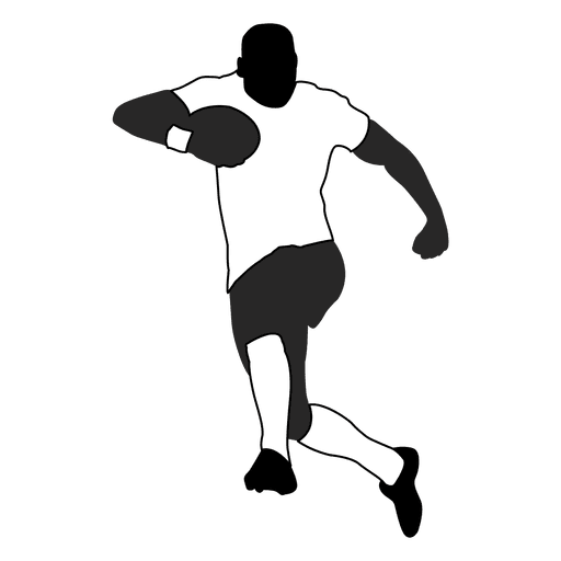 American football player running 3 - Transparent PNG & SVG vector file