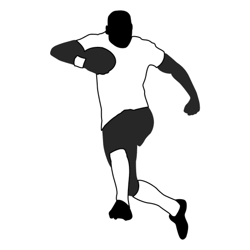 American football player running 3 PNG Design