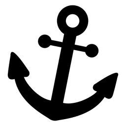 Ícone plano de âncora