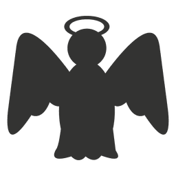 Engelsikonenschattenbild PNG-Design